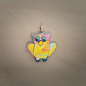 Seaside Glassworks Owl Pendant, custom